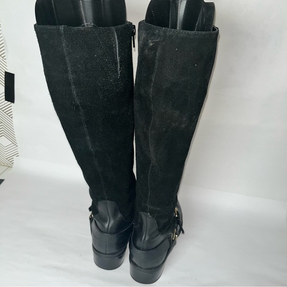 RALPH LAUREN Mila Black Leather Equestrian Boot size 7B - Picture 6 of 10